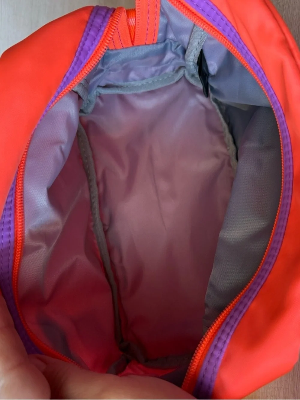 “NWT” IHKWIP Packable XL Cosmetic Travel Case.  Neon Orange